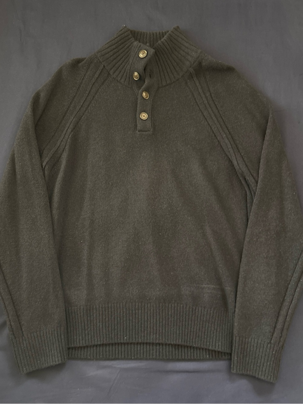 Banana Republic Navy Turtleneck Button Pullover